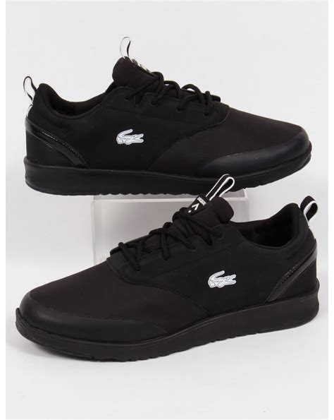 lacoste shoes black|lacoste shoes black for men.